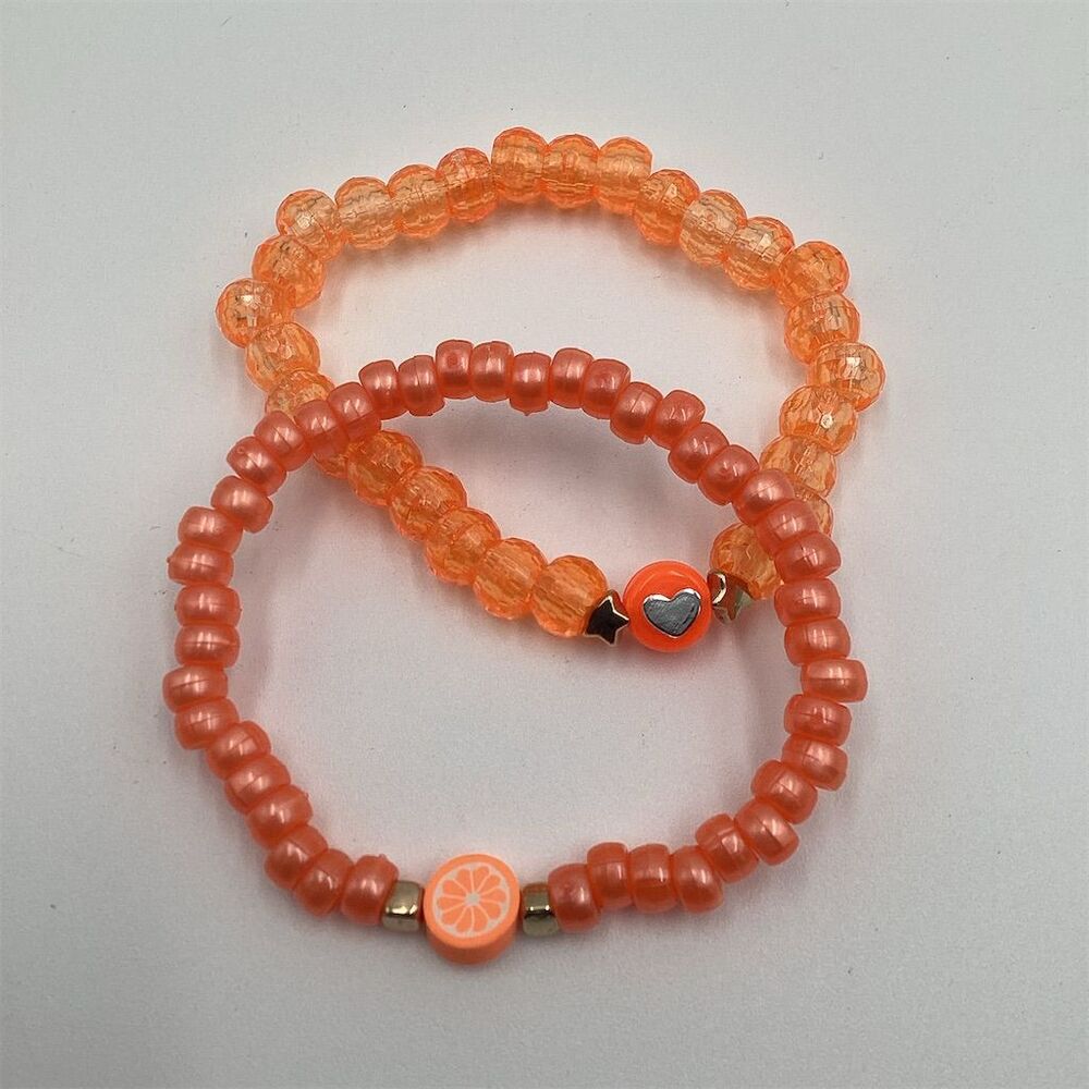 Beaded‎ Bracelet Set Dangle Charm Stretch Summer Party